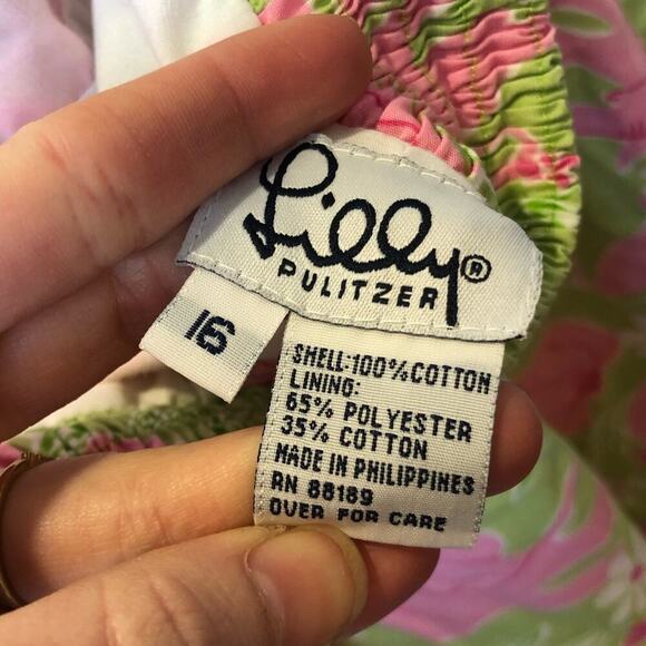 Lilly Pulitzer Green/Pink Elephant Halter Dress - Picture 7 of 7